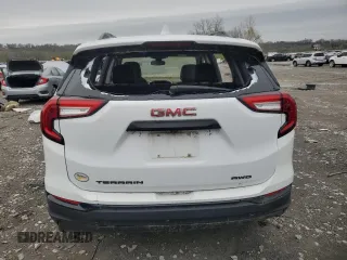 2022 GMC Terrain SLT with VIN 3GKALVEV7NL302641, listed as a Copart auction lot 51687135 with 43,258 mi miles and Salvage Title. Bid and sale history available at carsss.com. Image 6.