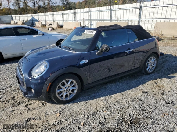 2016 MINI Cooper Convertible S with VIN WMWWG9C53G3A92179, listed as a Copart auction lot 75709174 with 73,290 mi miles and Salvage Title. Bid and sale history available at carsss.com. Image 1.
