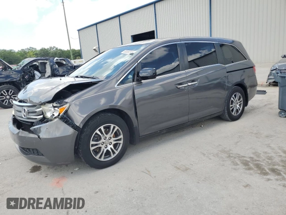 2012 Honda Odyssey EX-L with VIN 5FNRL5H65CB055196, listed as a Copart auction lot 50858245 with 115,047 mi miles and Salvage Title. Bid and sale history available at carsss.com. Image 1.