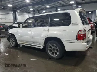 2000 Lexus LX 470 with VIN JT6HT00W9Y0109333, listed as a Copart auction lot 47589965 with 261,766 mi miles and Salvage Title. Bid and sale history available at DreamBid. Image 2.