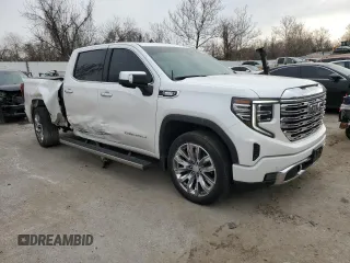 2022 GMC Sierra 1500 with VIN 3GTUUGET7NG527571, listed as a Copart auction lot 84664684 with 43,336 mi miles and Salvage Title. Bid and sale history available at DreamBid. Image 4.