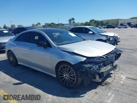 2021 Mercedes-Benz CLA with VIN W1K5J5BB2MN205798, listed as a IAAI auction lot 41722212 with 66,294 mi miles. Bid and sale history available at carsss.com. Image 1.