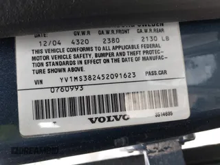 2005 Volvo S40 с VIN YV1MS382452091623, выставлен на аукционе IAAI как лот 42311105 с пробегом 269 001 миль миль и . История ставок и продаж доступна на DreamBid. Изображение 9.