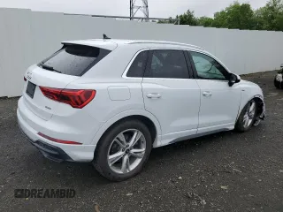 2021 Audi Q3 S line Premium with VIN WA1DECF36M1025713, listed as a Copart auction lot 55221215 with Not provided miles and Salvage title. Bid and sale history available at DreamBid. Image 3.