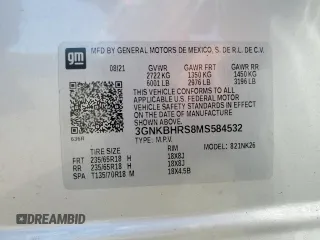 2021 Chevrolet Blazer LT z VIN 3GNKBHRS8MS584532, wystawiony jako Copart lot #53603135 z przebiegiem 66 364 mil mil oraz Szkoda całkowita • Salvage title. Historia ofert i sprzedaży dostępna na DreamBid. Obrazek 13.