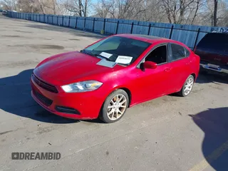2013 Dodge Dart Rallye with VIN 1C3CDFBHXDD184762, listed as a IAAI auction lot 41895651 with 110,979 mi miles. Bid and sale history available at carsss.com. Image 2.