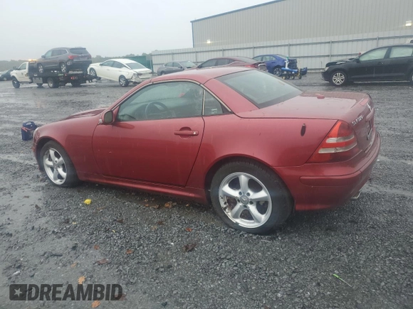 2001 Mercedes-Benz SLK-Class with VIN WDBKK65F61F207122, listed as a Copart auction lot 72325794 with 30,140 mi miles and Clean Title. Bid and sale history available at carsss.com. Image 2.