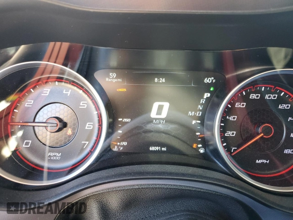 2019 Dodge Charger Scat Pack with VIN 2C3CDXGJ6KH692406, listed as a Copart auction lot 49315205 with 68,091 mi miles and Salvage Title. Bid and sale history available at DreamBid. Image 9.