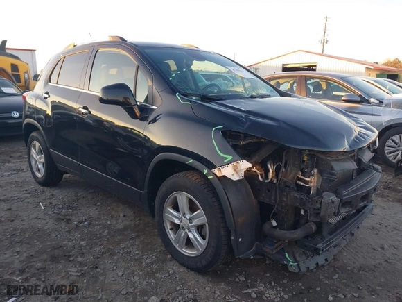 2019 Chevrolet Trax LT with VIN KL7CJPSB2KB897313, listed as a IAAI auction lot 41386111 with 83,355 mi miles. Bid and sale history available at carsss.com. Image 1.