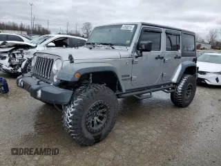 2015 Jeep Wrangler Unlimited Freedom with VIN 1C4BJWDG3FL512326, listed as a Copart auction lot 47838215 with 158,948 mi miles and Salvage title. Bid and sale history available at DreamBid. Image 1.