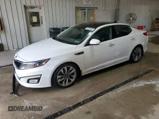 2014 Kia Optima SXL Turbo with VIN 5XXGR4A68EG300146, listed as a Copart auction lot 63405055 with 158,527 mi miles and Salvage title. Bid and sale history available at DreamBid. Image 1.