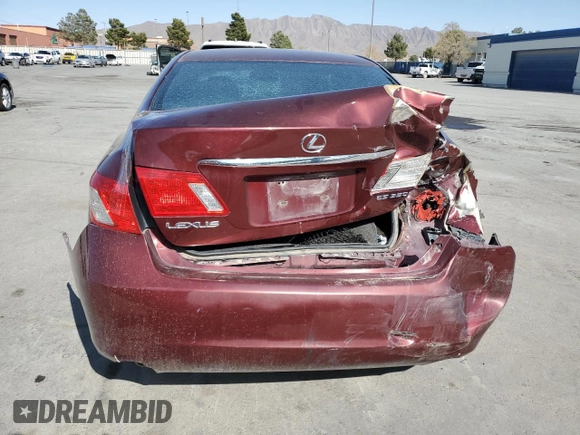 2007 Lexus ES with VIN JTHBJ46G772124975, listed as a Copart auction lot 52200865 with 166,037 mi miles and Salvage Title. Bid and sale history available at carsss.com. Image 6.