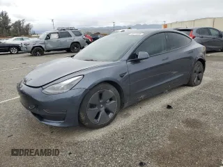 2023 Tesla Model 3 with VIN 5YJ3E1EA9PF543672, listed as a Copart auction lot 48211035 with Not Provided miles and Salvage Title. Bid and sale history available at DreamBid. Image 1.