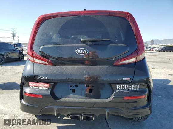 2021 Kia Soul Turbo with VIN KNDJ53AF0M7749405, listed as a Copart auction lot 46735405 with Not Provided miles and Salvage Title. Bid and sale history available at DreamBid. Image 6.