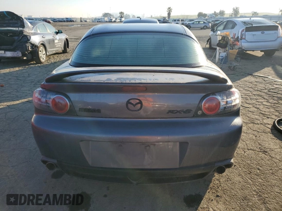 2006 Mazda RX-8 with VIN JM1FE173060201519, listed as a Copart auction lot 88363445 with 150,570 mi miles and Salvage Title. Bid and sale history available at carsss.com. Image 6.