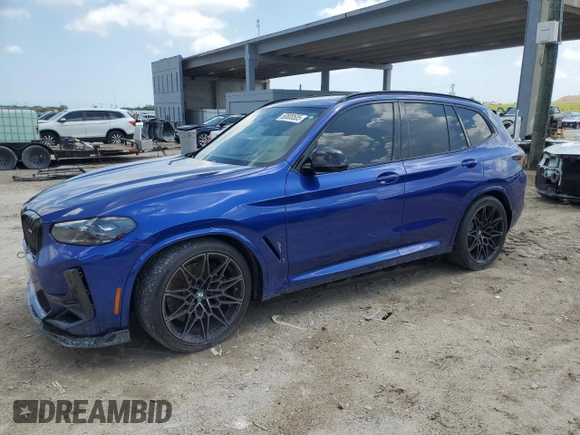 2024 BMW X3 M with VIN 5YM13EC04R9U76210, listed as a Copart auction lot 53906035 with Not Provided miles and Salvage Title. Bid and sale history available at carsss.com. Image 1.