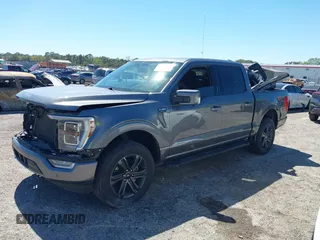 2022 Ford F-150 XL with VIN 1FTFW1E8XNFA41995, listed as a IAAI auction lot 41743193 with 1 mi miles. Bid and sale history available at carsss.com. Image 16.