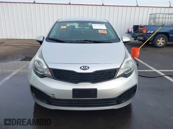 2015 Kia Rio LX with VIN KNADM4A31F6441029, listed as a IAAI auction lot 41371612 with 1 mi miles. Bid and sale history available at carsss.com. Image 12.