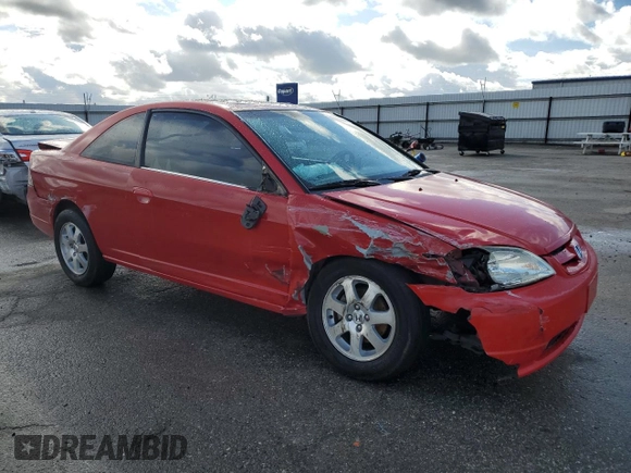 2003 Honda Civic EX with VIN 1HGEM21983L002649, listed as a Copart auction lot 47299475 with 218,024 mi miles and Salvage Title. Bid and sale history available at carsss.com. Image 4.