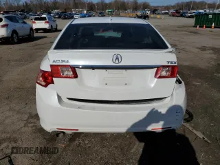 2012 Acura TSX Tech Pkg with VIN JH4CU2F66CC021056, listed as a Copart auction lot 48221775 with 0 mi miles and Salvage Title. Bid and sale history available at carsss.com. Image 6.