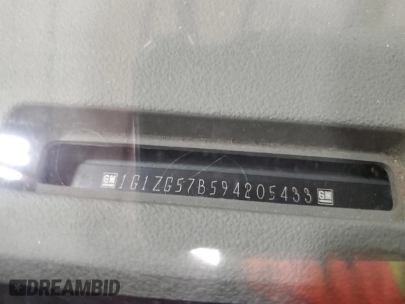 2009 Chevrolet Malibu 1LS with VIN 1G1ZG57B594205433, listed as a Copart auction lot 52540495 with 130,742 mi miles and Non Repairable. Bid and sale history available at DreamBid. Image 14.