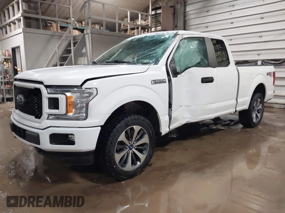 2020 Ford F-150 XL with VIN 1FTEX1EP6LFB29794, listed as a IAAI auction lot 41422229 with 105,388 mi miles. Bid and sale history available at carsss.com. Image 2.