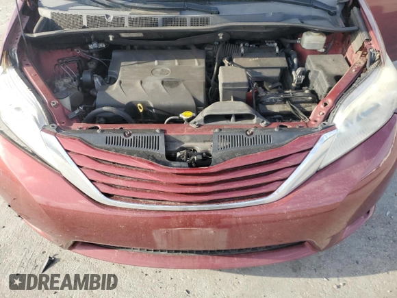 2016 Toyota Sienna LE AAS with VIN 5TDKK3DC6GS749952, listed as a Copart auction lot 51091725 with 341,063 mi miles and Salvage Title. Bid and sale history available at carsss.com. Image 14.