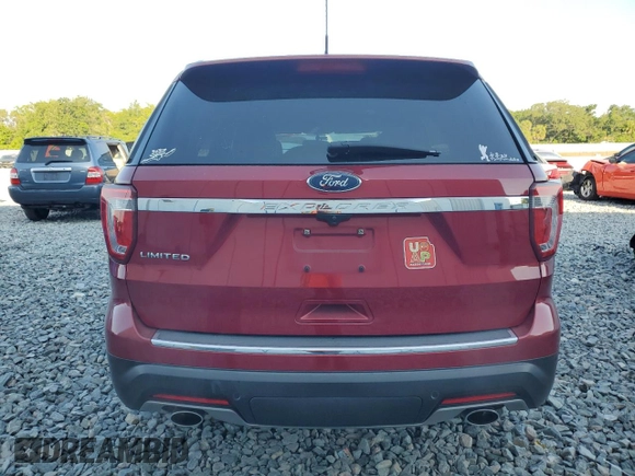2018 Ford Explorer Limited with VIN 1FM5K7F86JGB85102, listed as a Copart auction lot 53801255 with 106,118 mi miles and Salvage Title. Bid and sale history available at carsss.com. Image 6.