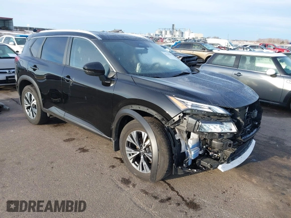2022 Nissan Rogue SV with VIN JN8BT3BB2NW337388, listed as a IAAI auction lot 41750357 with 41,553 mi miles. Bid and sale history available at carsss.com. Image 1.