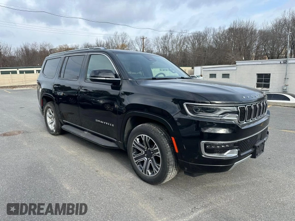 2024 Jeep Wagoneer Series II Carbide with VIN 1C4SJVBP1RS139245, listed as a Copart auction lot 87844025 with 13,921 mi miles and Salvage Title. Bid and sale history available at DreamBid. Image 4.