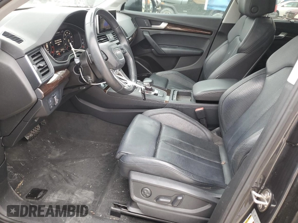 2018 Audi Q5 Premium Plus with VIN WA1BNAFY4J2208198, listed as a Copart auction lot 47483275 with 82,091 mi miles and Salvage Title. Bid and sale history available at DreamBid. Image 7.