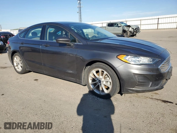 2019 Ford Fusion SE with VIN 3FA6P0HD4KR178502, listed as a Copart auction lot 46633105 with 43,904 mi miles and Salvage Title. Bid and sale history available at carsss.com. Image 4.