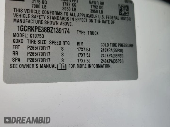 2011 Chevrolet Silverado 1500 Work Truck with VIN 1GCRKPE38BZ139174, listed as a Copart auction lot 78554124 with 205,962 mi miles and Salvage Title. Bid and sale history available at DreamBid. Image 14.