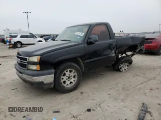 2006 Chevrolet Silverado 1500 Work Truck with VIN 3GCEC14X76G256277, listed as a Copart auction lot 44106765 with Not Provided miles and Salvage Title. Bid and sale history available at carsss.com. Image 1.