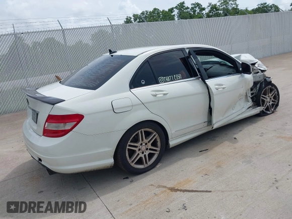 2009 Mercedes-Benz C 350 Sport with VIN WDDGF56XX9R062616, listed as a IAAI auction lot 42518928 with Not provided miles and . Bid and sale history available at DreamBid. Image 4.