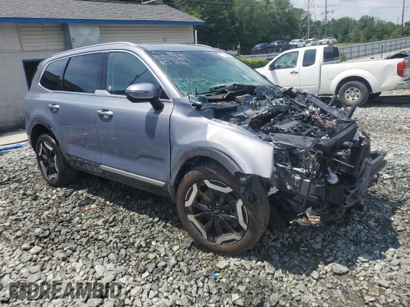 2025 Kia Telluride S with VIN 5XYP64GC2SG623010, listed as a Copart auction lot 60828725 with Not provided miles and Non repairable. Bid and sale history available at DreamBid. Image 4.