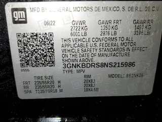 2022 Chevrolet Blazer LT with VIN 3GNKBDRS8NS215986, listed as a Copart auction lot 42054755 with 67,988 mi miles and Salvage Title. Bid and sale history available at carsss.com. Image 13.