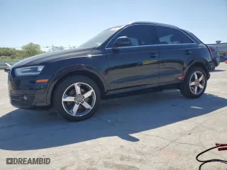 2015 Audi Q3 2.0T Premium Plus with VIN WA1EFCFSXFR007499, listed as a Copart auction lot 53043125 with 107,204 mi miles and Salvage Title. Bid and sale history available at carsss.com. Image 1.