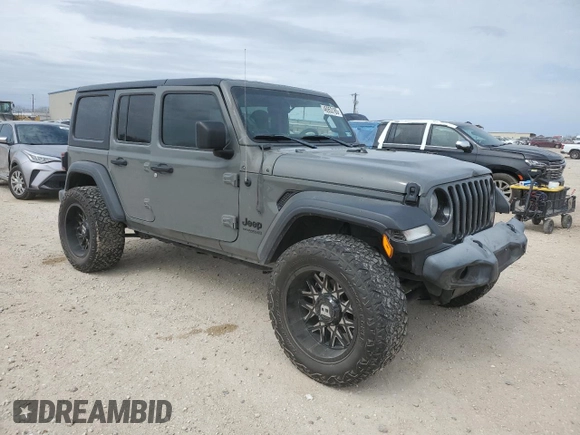 2020 Jeep Wrangler Unlimited Sport Altitude with VIN 1C4HJXDG2LW325430, listed as a Copart auction lot 46953185 with 69,919 mi miles and Salvage title. Bid and sale history available at DreamBid. Image 4.