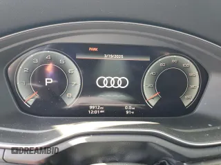 2025 Audi A4 S line Premium Plus with VIN WAUEAAF48SN000964, listed as a Copart auction lot 54632825 with 9,912 mi miles and Salvage Title. Bid and sale history available at DreamBid. Image 9.