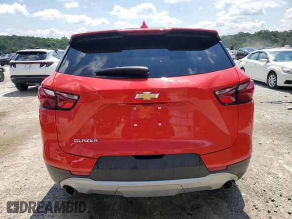 2022 Chevrolet Blazer LT with VIN 3GNKBCR42NS126975, listed as a Copart auction lot 62100955 with 23,791 mi miles and Clean title. Bid and sale history available at DreamBid. Image 6.