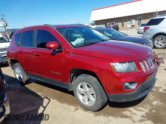 2016 Jeep Compass Latitude with VIN 1C4NJCEB9GD575117, listed as a IAAI auction lot 41716611 with 107,295 mi miles. Bid and sale history available at carsss.com. Image 14.