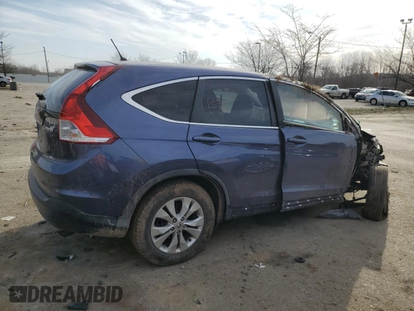 2013 Honda CR-V EX with VIN 2HKRM4H56DH619651, listed as a Copart auction lot 49031485 with 96,185 mi miles and Salvage Title. Bid and sale history available at DreamBid. Image 3.
