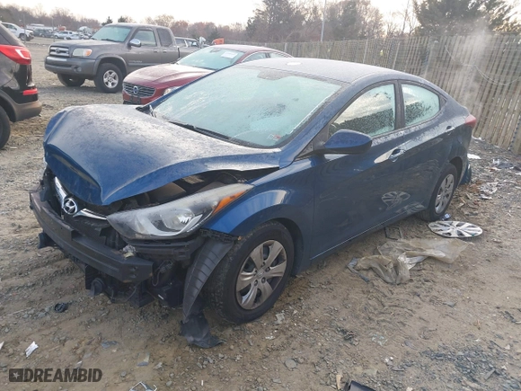 2016 Hyundai Elantra SE with VIN KMHDH4AE5GU489280, listed as a IAAI auction lot 41008040 with 102,749 mi miles. Bid and sale history available at carsss.com. Image 18.