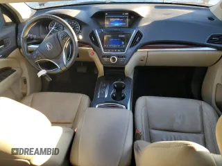 2016 Acura MDX with VIN 5FRYD3H29GB003987, listed as a Copart auction lot 83201584 with 86,637 mi miles and Salvage Title. Bid and sale history available at carsss.com. Image 8.