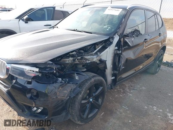 2017 BMW X3 xDrive28i with VIN 5UXWX9C35H0W80200, listed as a IAAI auction lot 42117600 with 80,255 mi miles and . Bid and sale history available at DreamBid. Image 6.