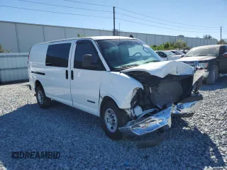 2021 Chevrolet Express Cargo z VIN 1GCWGAFP8M1175208, wystawiony jako Copart lot #45610765 z przebiegiem 1 105 mil mil oraz Szkoda całkowita • Salvage title. Historia ofert i sprzedaży dostępna na DreamBid. Obrazek 1.