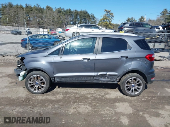 2019 Ford EcoSport Titanium with VIN MAJ6S3KL0KC296626, listed as a IAAI auction lot 41731669 with 126,883 mi miles and . Bid and sale history available at DreamBid. Image 14.