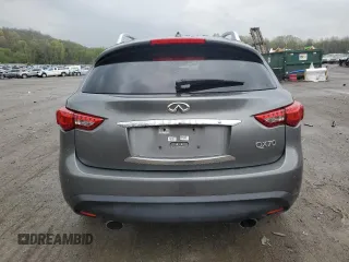 2015 Infiniti QX70 with VIN JN8CS1MW2FM482942, listed as a Copart auction lot 54245025 with 108,314 mi miles and Salvage Title. Bid and sale history available at DreamBid. Image 6.