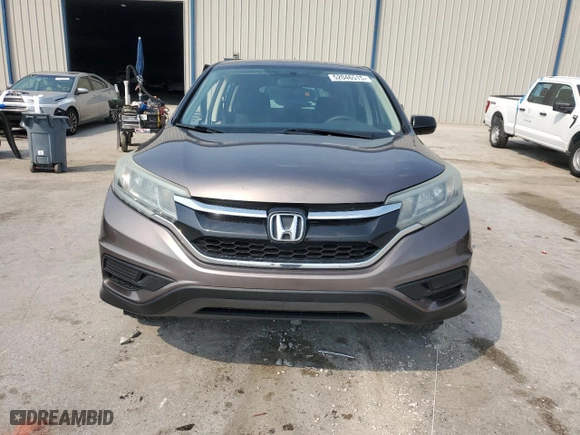 2015 Honda CR-V LX with VIN 3CZRM3H3XFG707617, listed as a Copart auction lot 52046515 with 112,151 mi miles and Salvage Title. Bid and sale history available at carsss.com. Image 5.